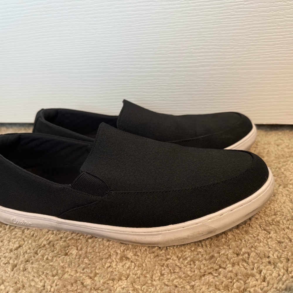 Travis Mathew Cuater Black Slip-On Men's Shoes